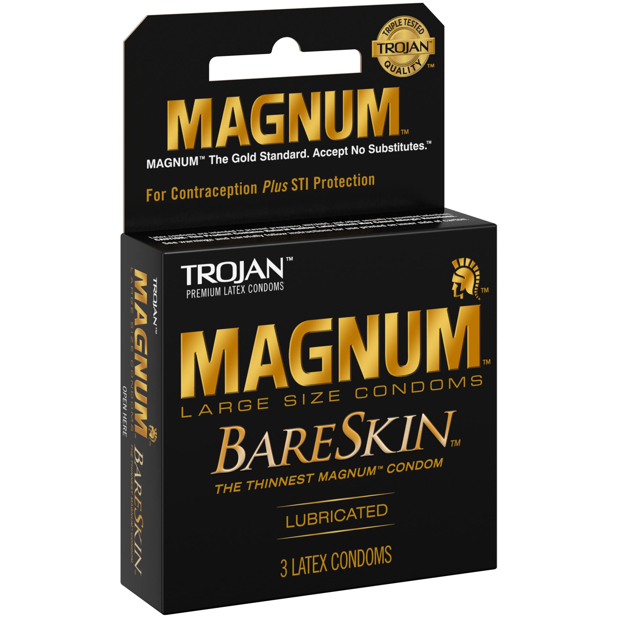 TROJAN MAGNUM (BARESKIN) CONDOMS 3'S