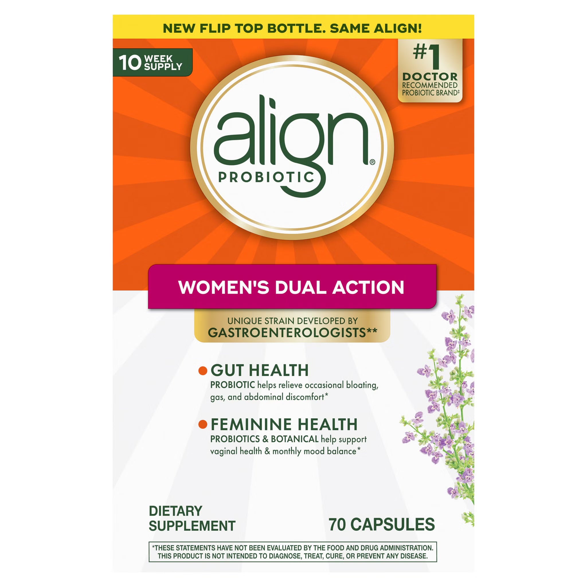 ALIGN PROBIOTIC WOMEN'S DUAL ACT CAPS 70'S