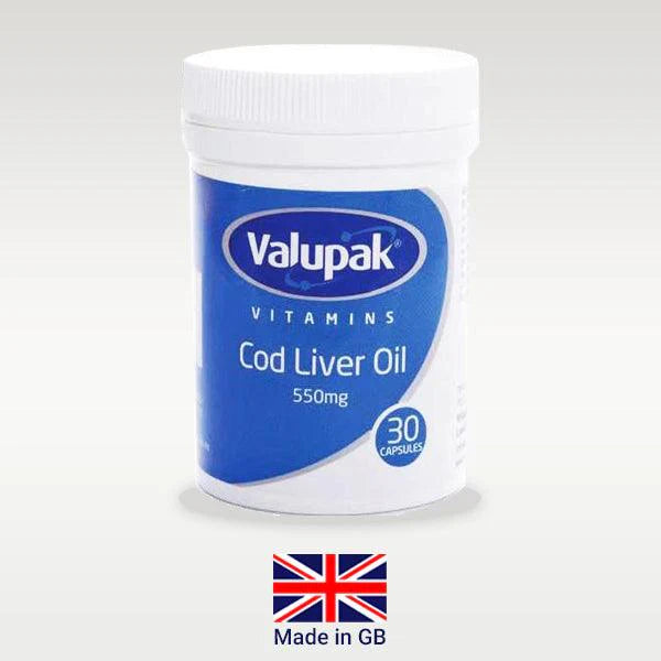 VALUPAK COD LIVER OIL 550MG CAP