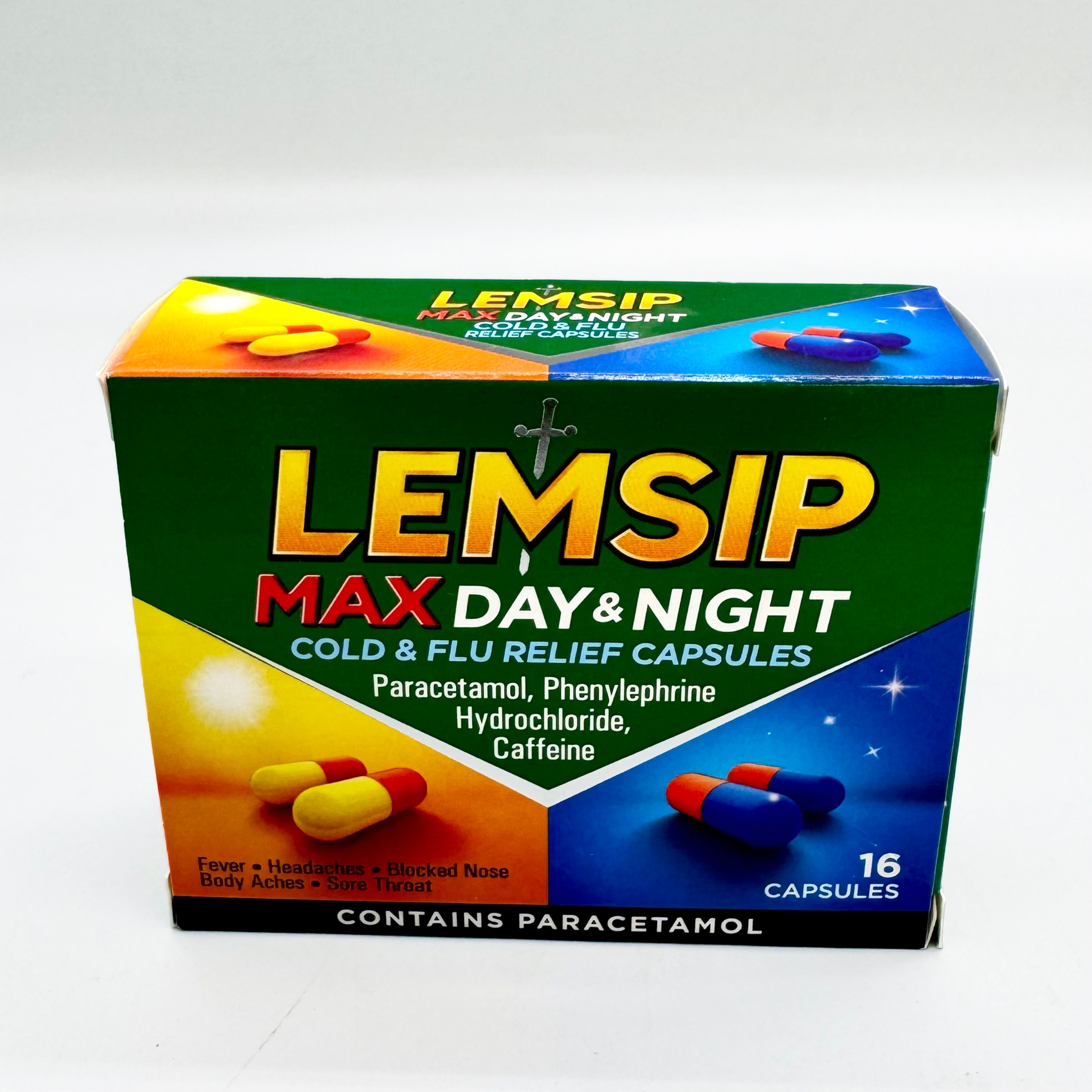 LEMSIP MAX DAY & NIGHT CAP 16'S