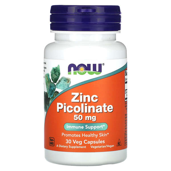 NOW ZINC PICOLINATE 50MG CAPS 30'S