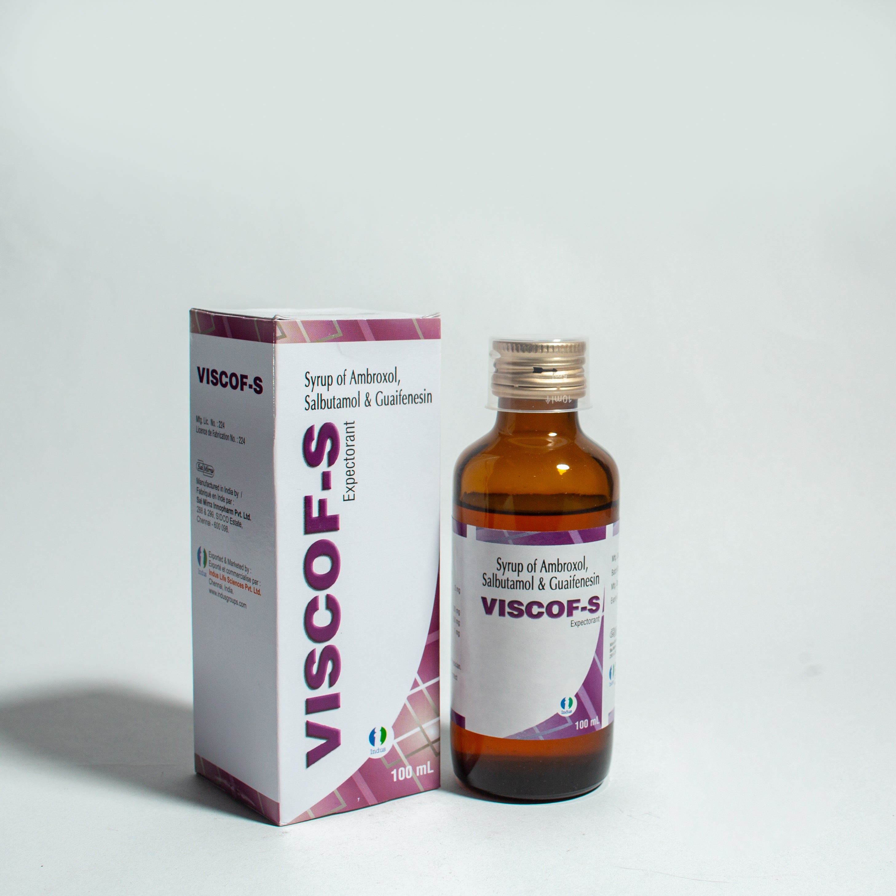 VISCOF- S EXPECTORANT SYR 100ML