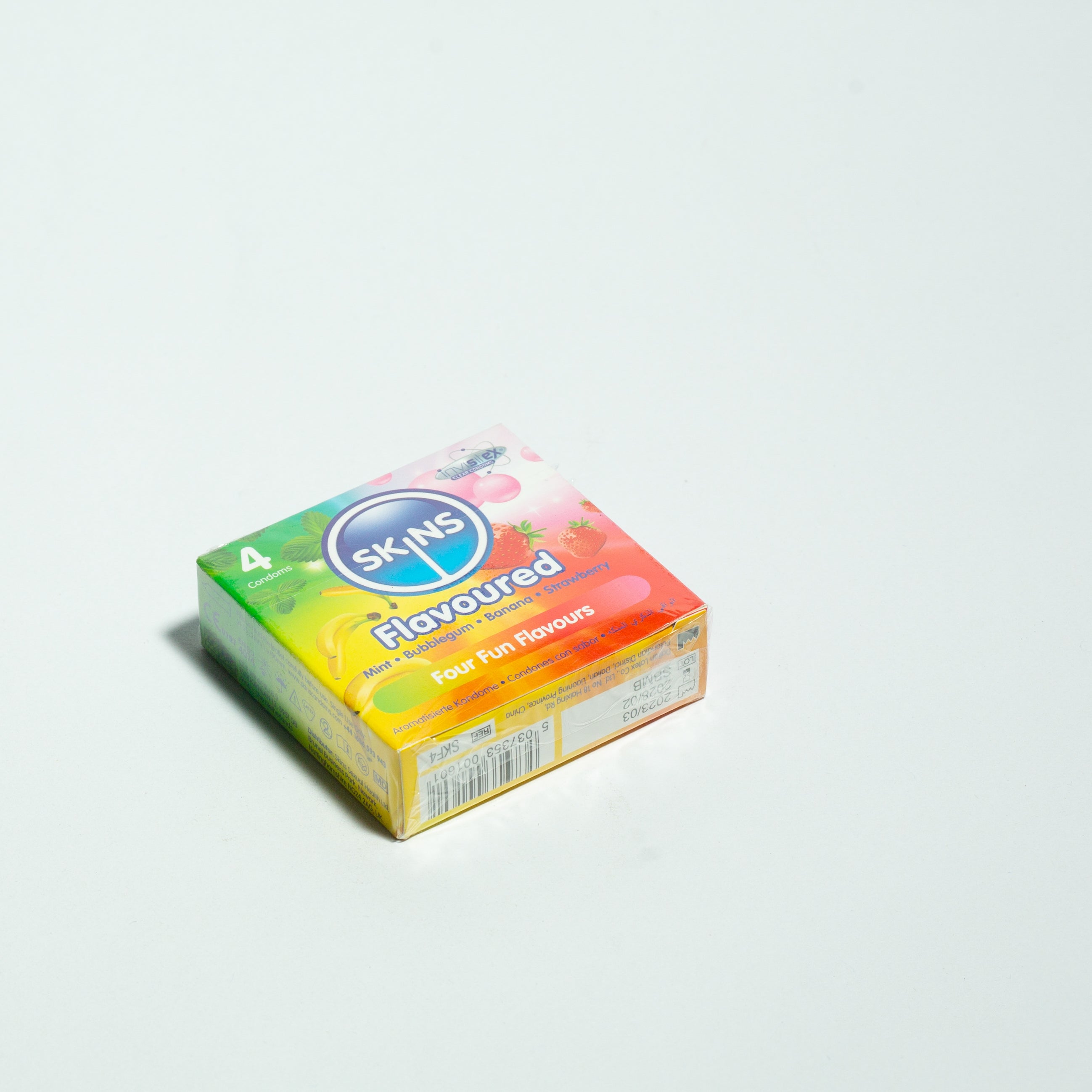 SKINS CONDOMS 4'S ASSORTED