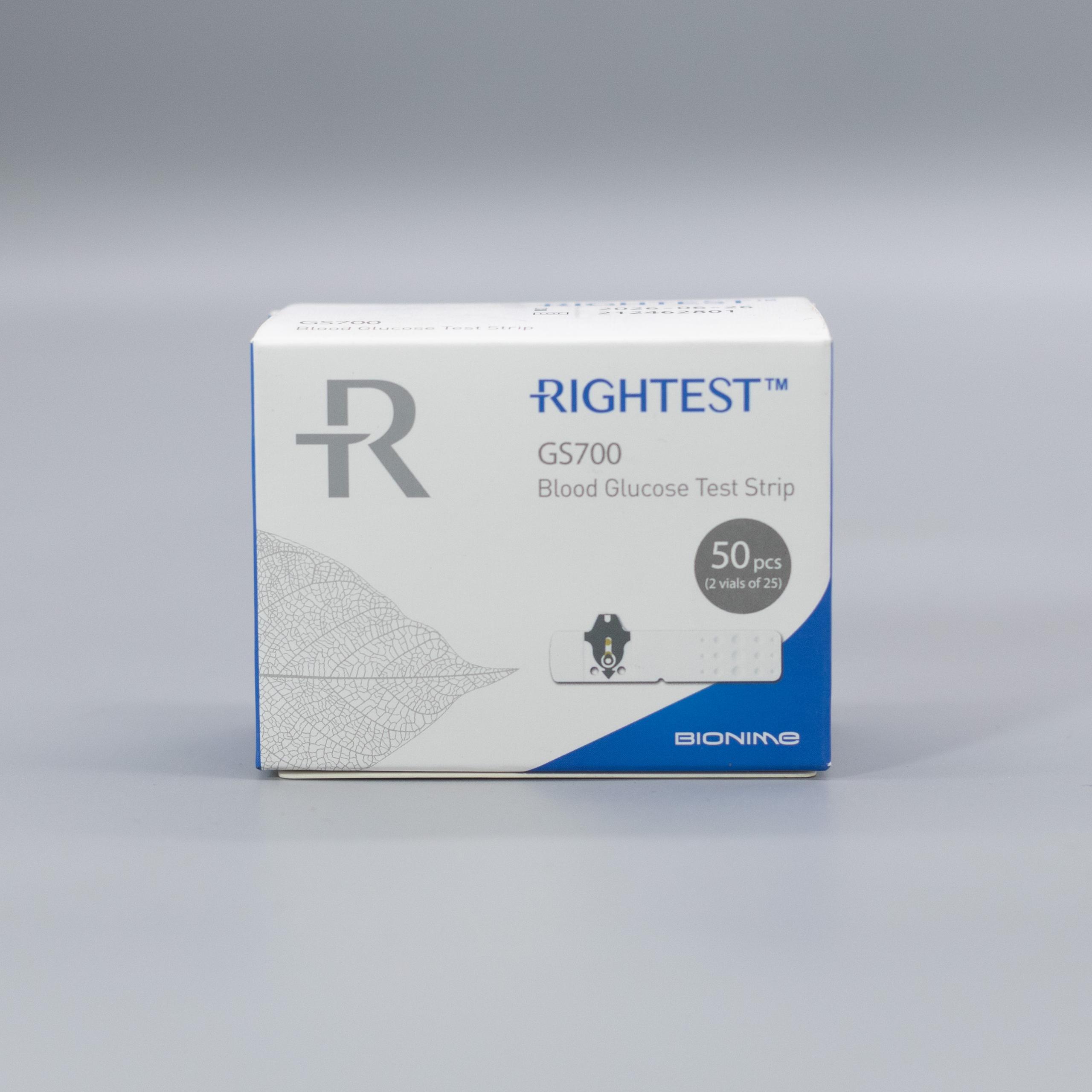 RIGHTEST TEST STRIPS 50'S