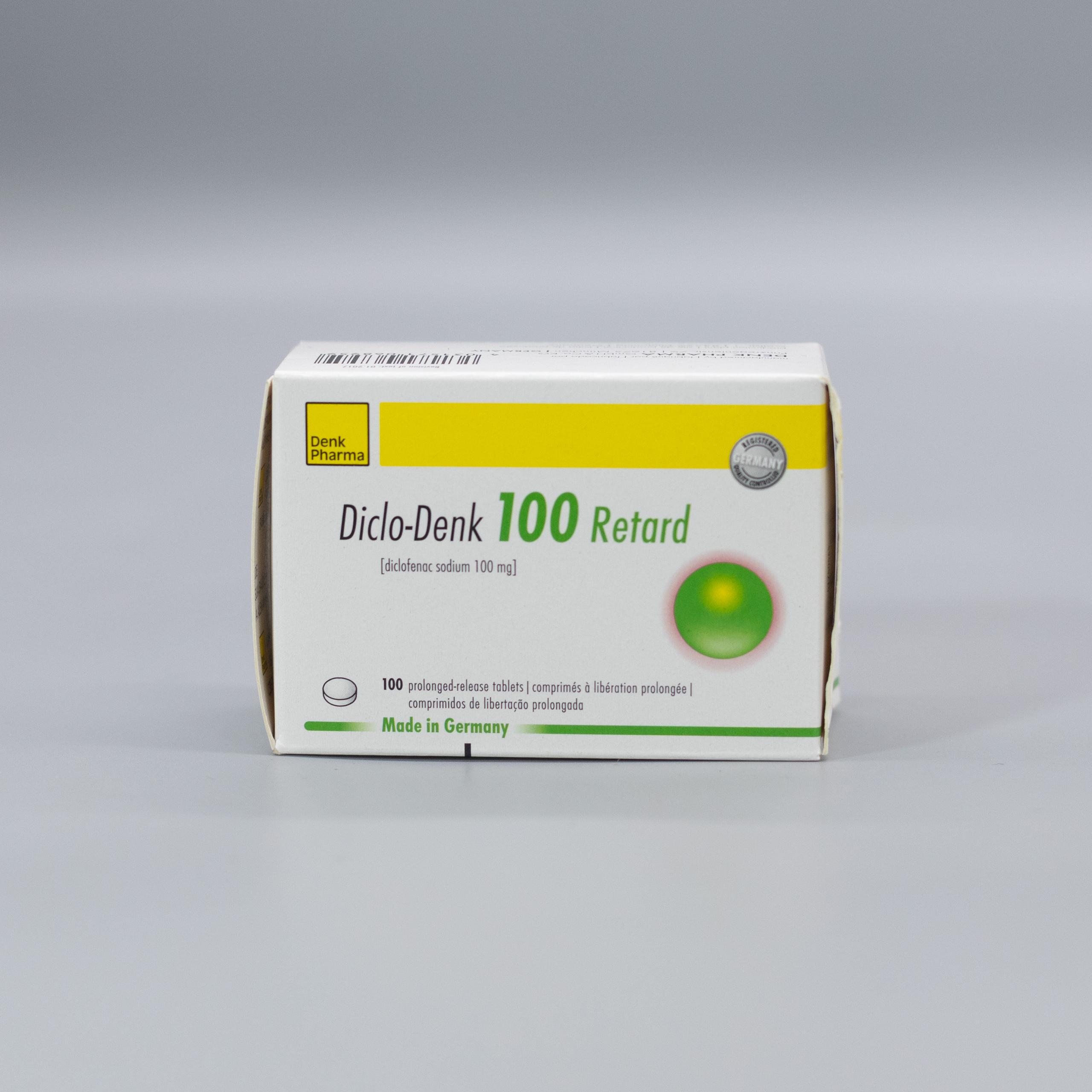 DICLO-DENK RETARD TABS 100MG 100'S