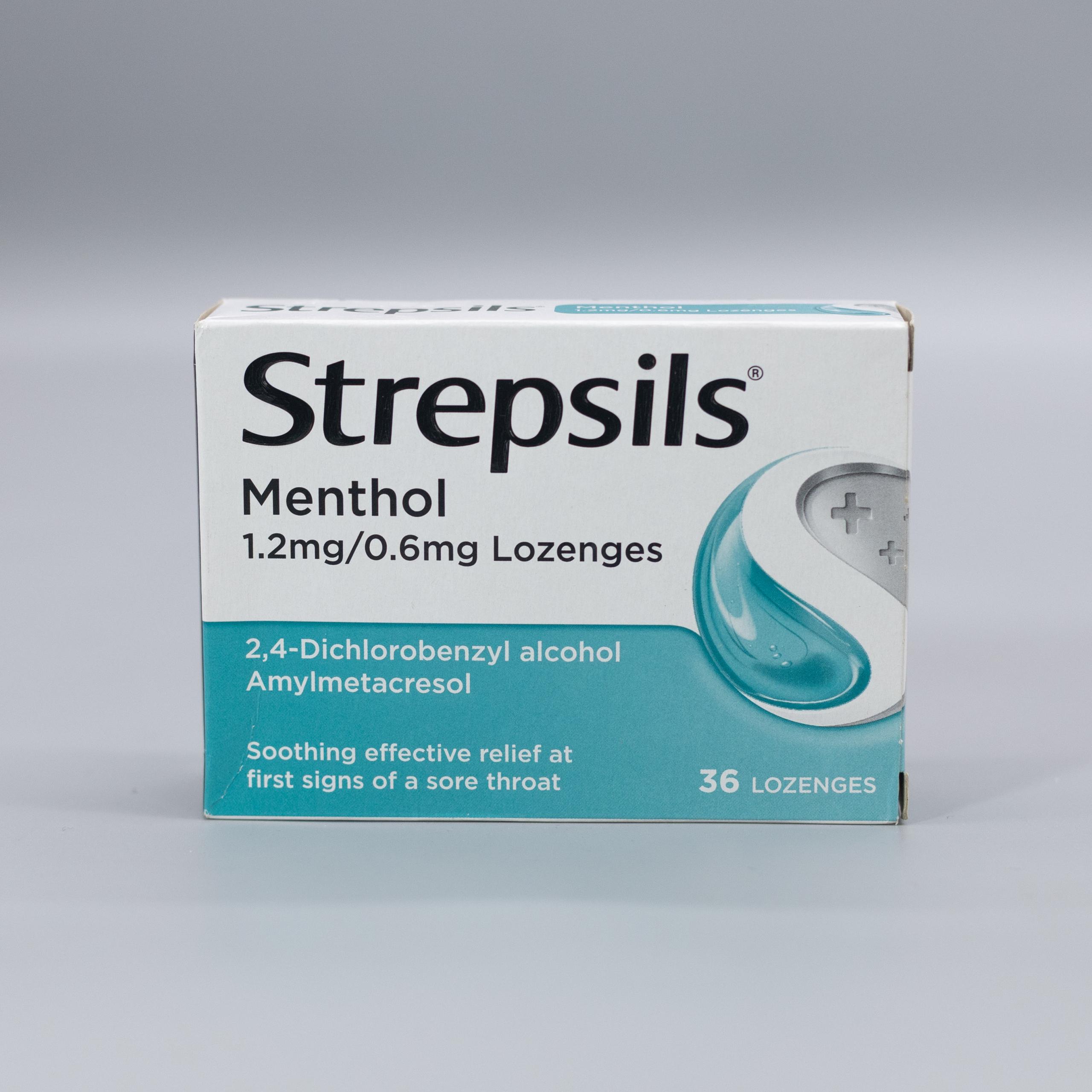 STREPSILS MENTHOL LOZENGES 36'S