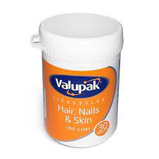 VALUPAK HAIR,NAIL & SKIN TAB 30'S
