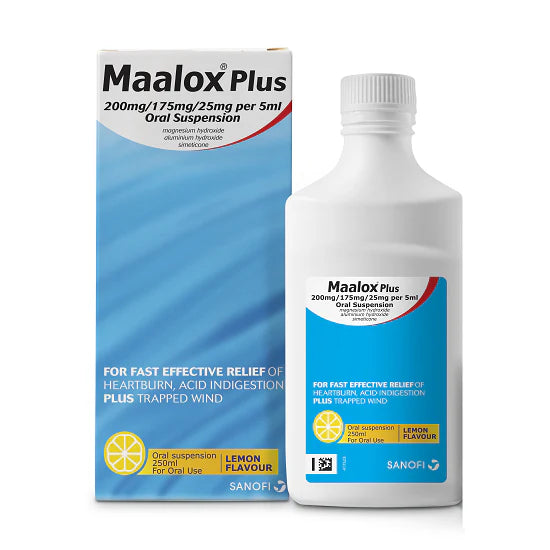 MAALOX PLUS SUSP 250ML