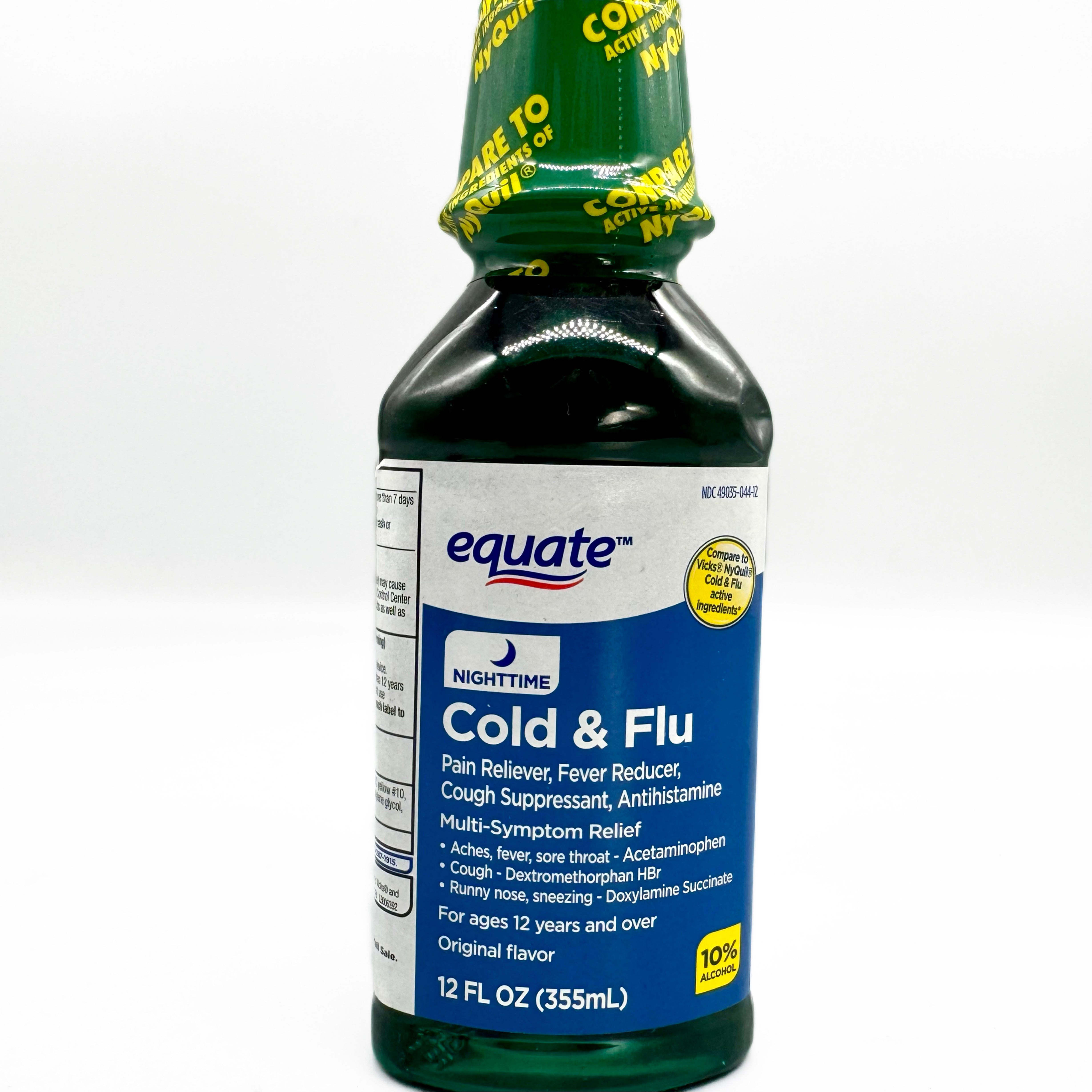 EQUATE NIGHTTIME COLD & FLU 355ML