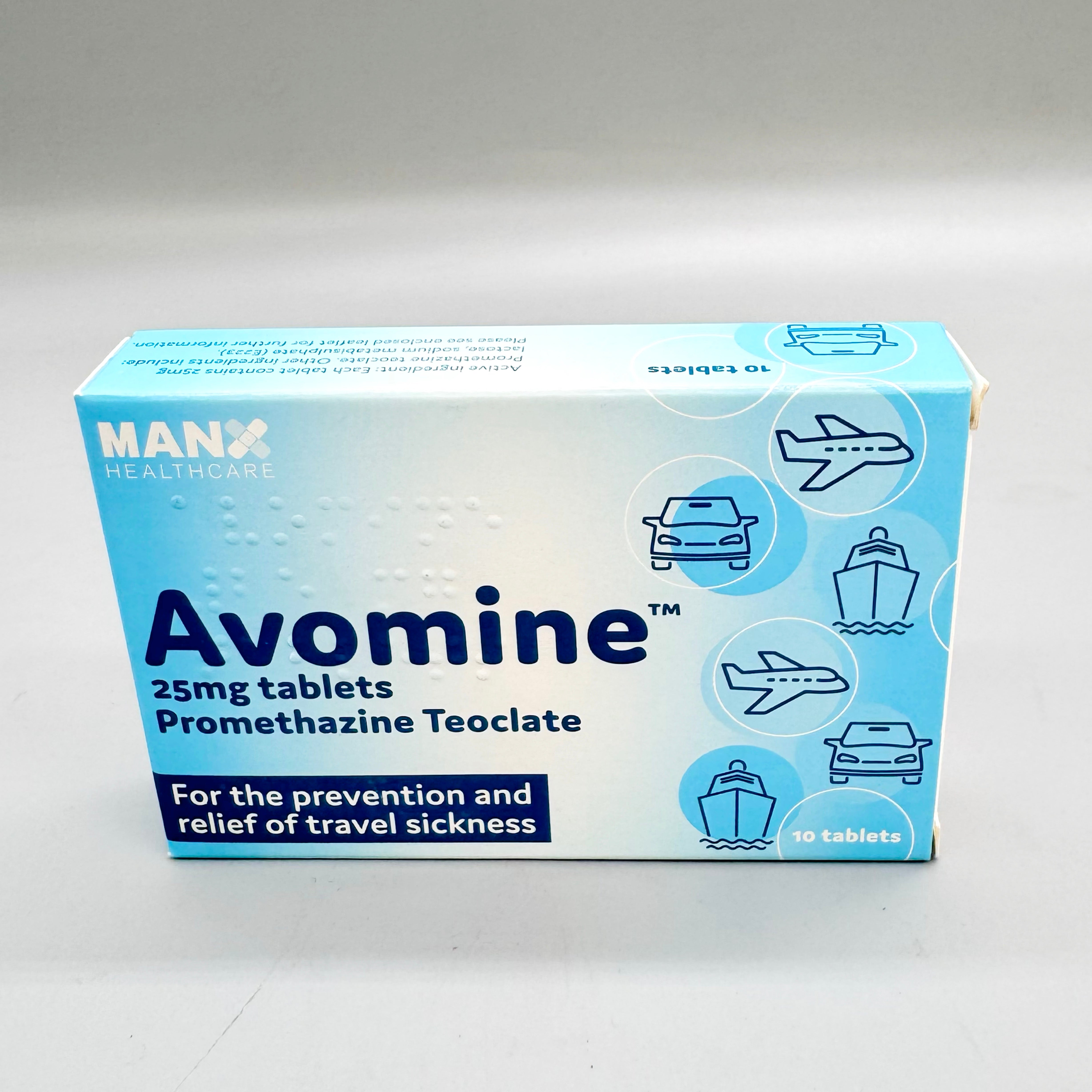 AVOMINE 25MG TABS 10'S