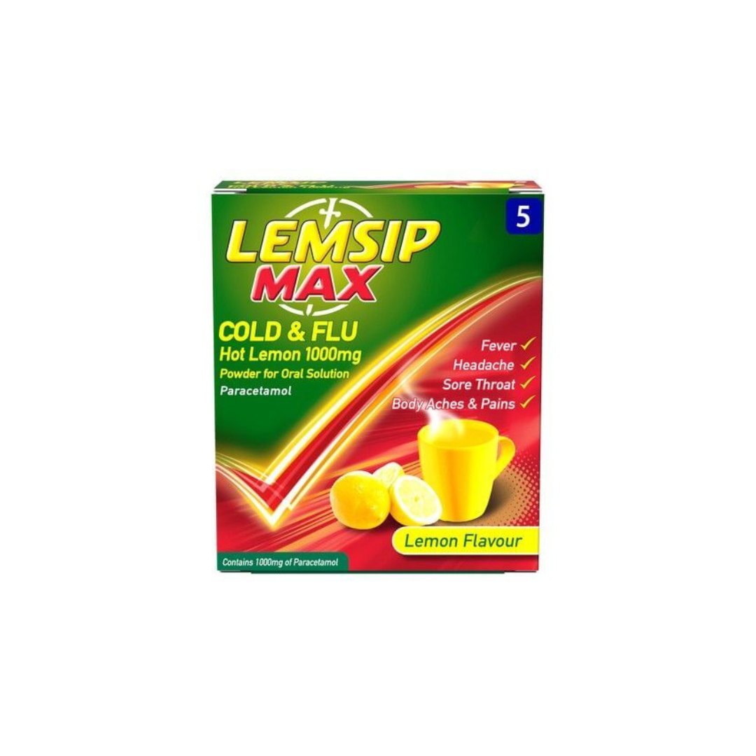 LEMSIP MAX COLD & FLU SACHET 5'S
