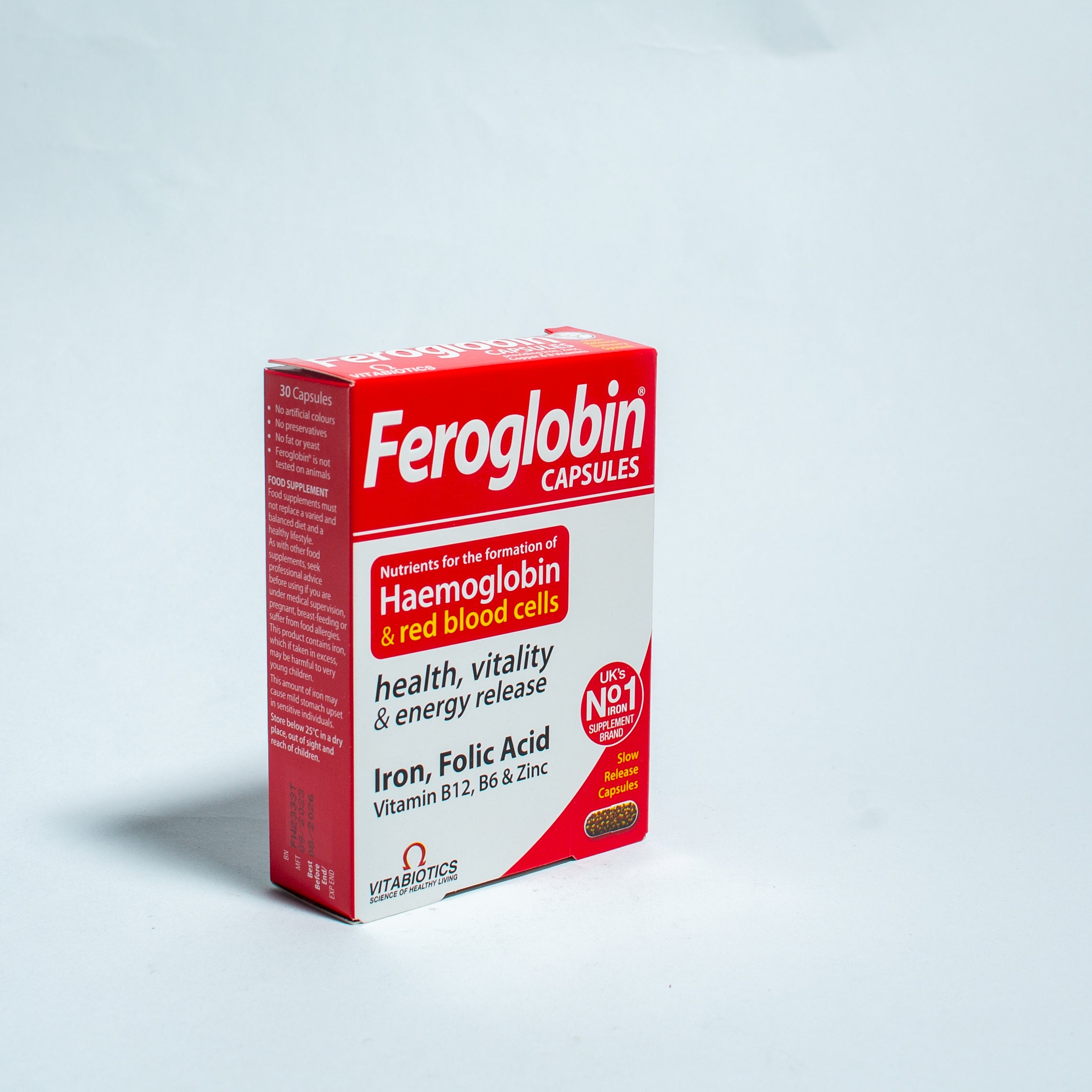 FEROGLOBIN CAPS B12 30'S