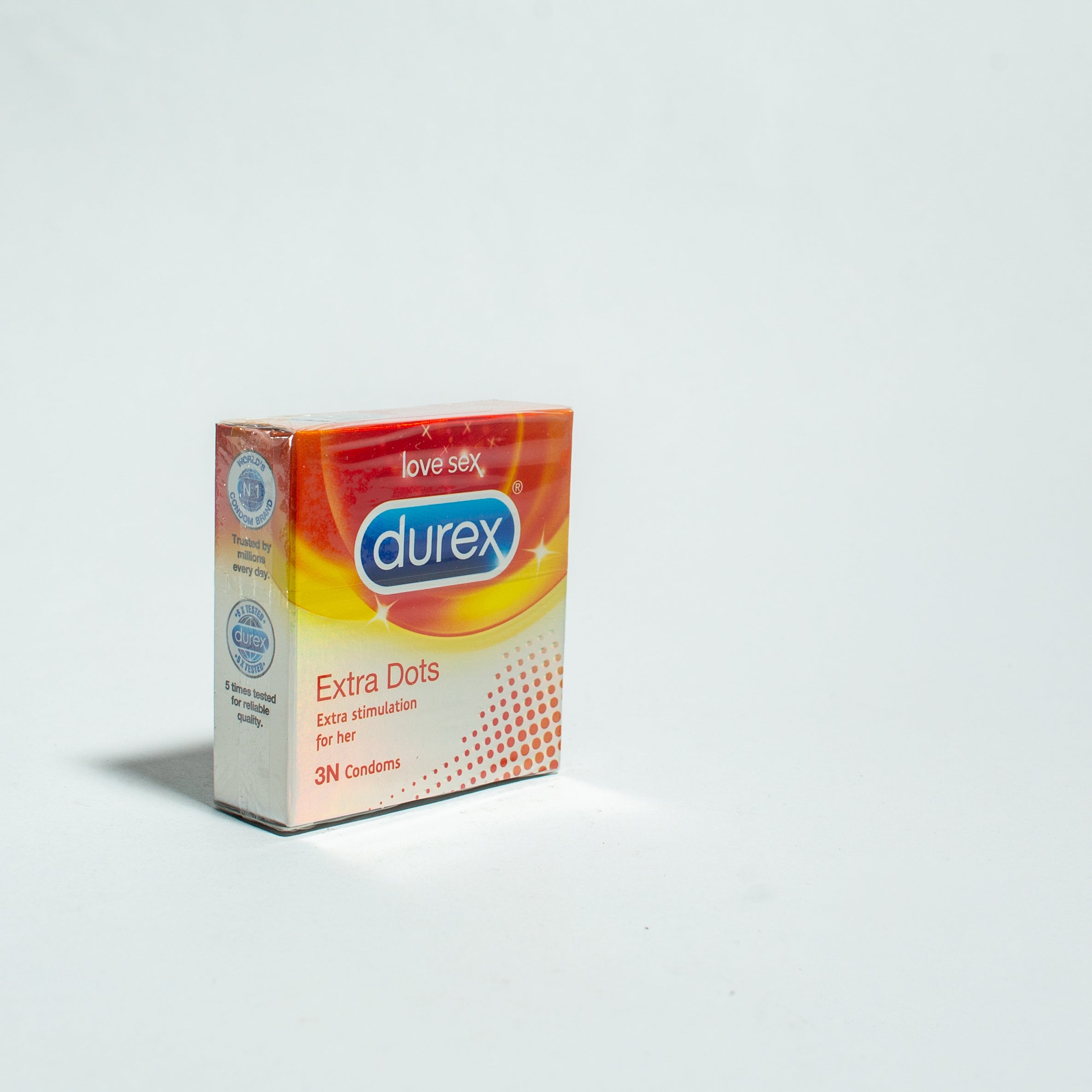 DUREX EXTRA DOTS CONDOMS 3'S