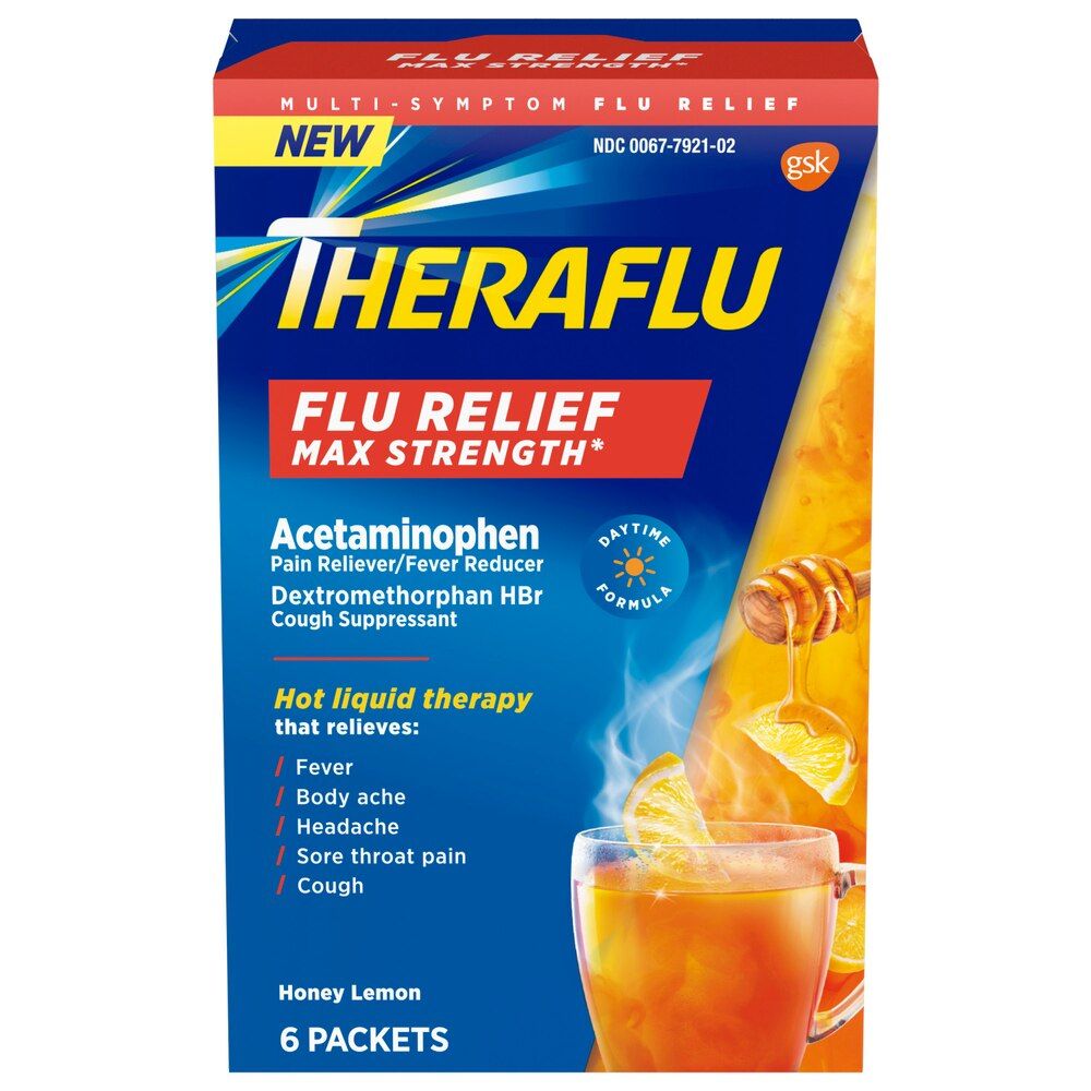 THERAFLU FLU RELIEF MAX STRENGTH 6'S