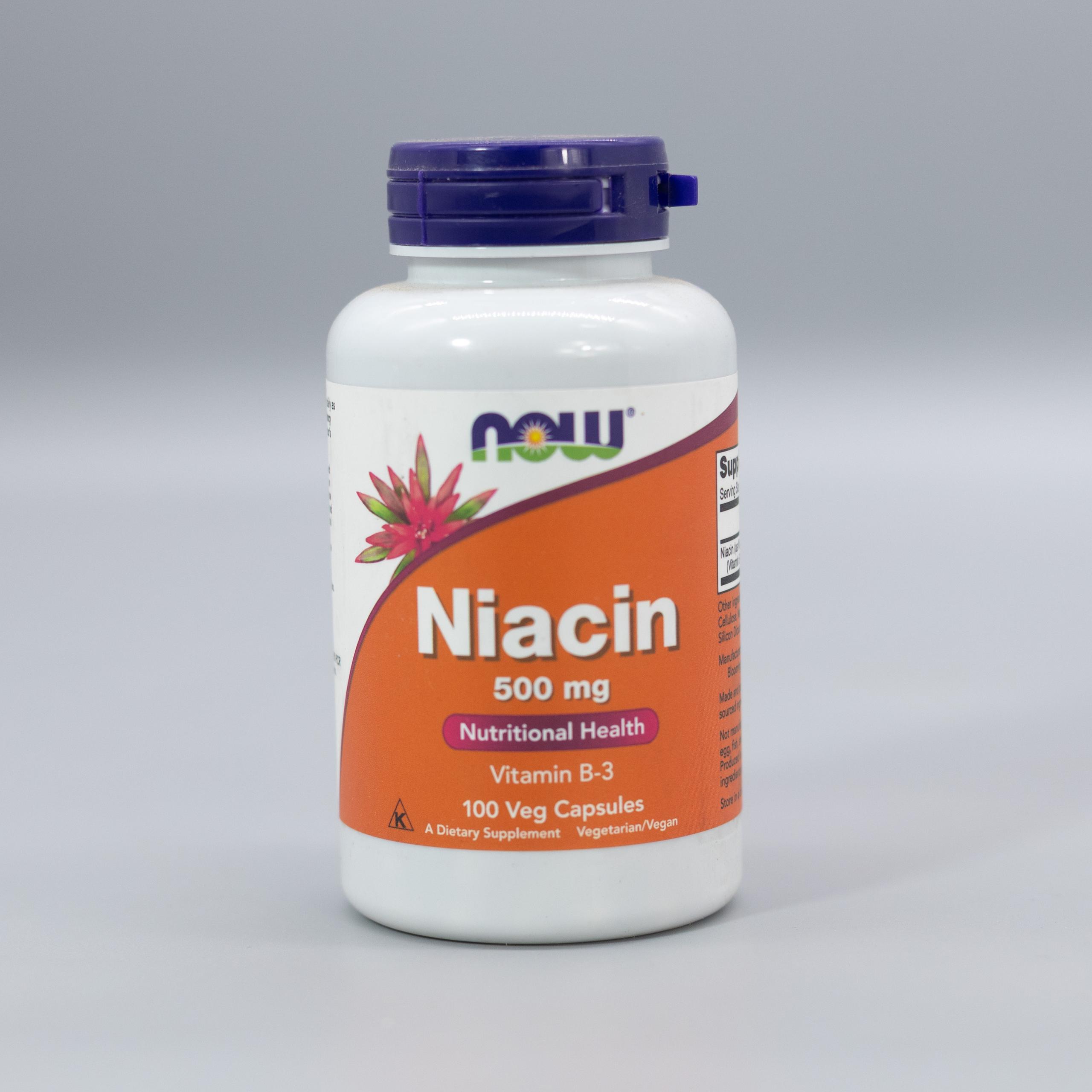NOW NIACIN 500MG CAP 100'S